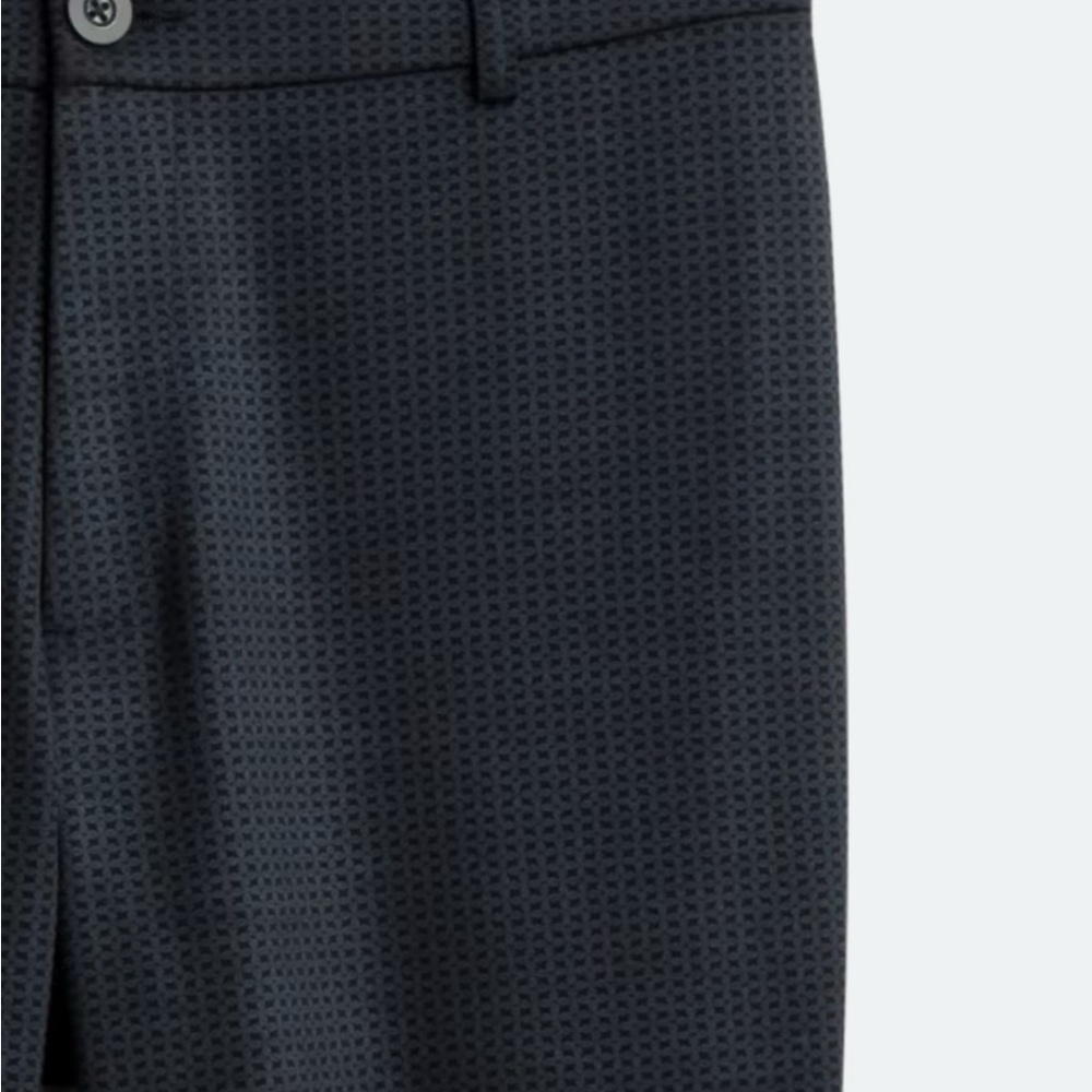 Chic Black And Blue Patterned Pants - image 2